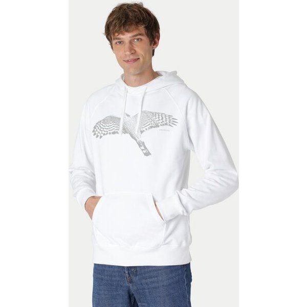Peaces.bio - handbedruckte Biomode Bio-Herren-Kapuzensweater Sperber
