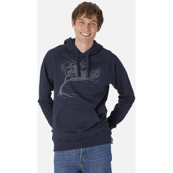 Peaces.bio - handbedruckte Biomode Bio-Herren-Kapuzensweater Windytree