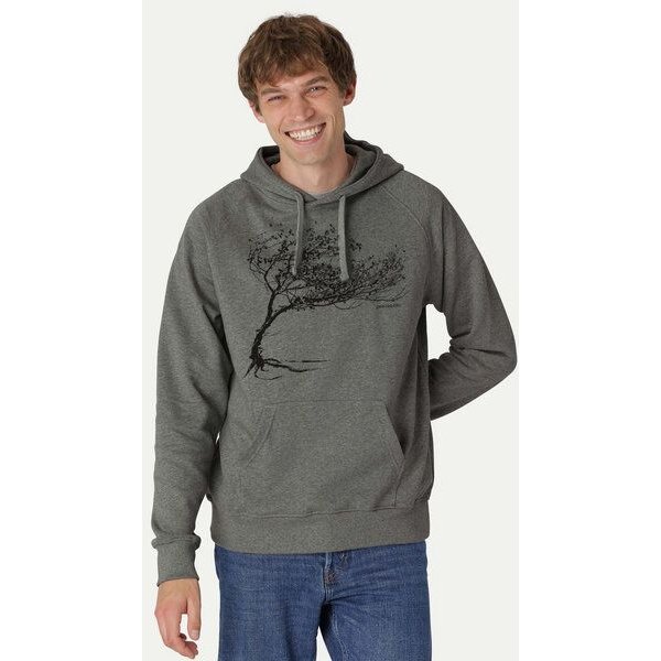 Peaces.bio - handbedruckte Biomode Bio-Herren-Kapuzensweater Windytree