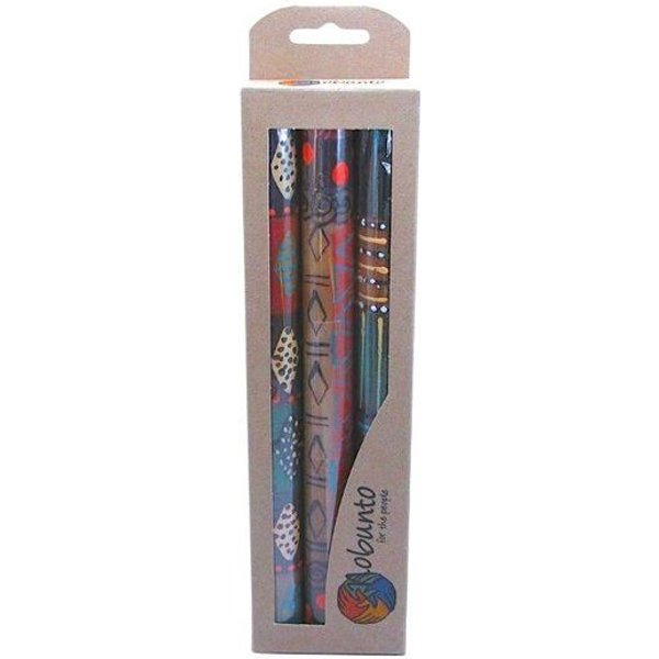 Nobunto Kerzen Geschenkset - 3 x Stabkerze 23cm - Viele Designs