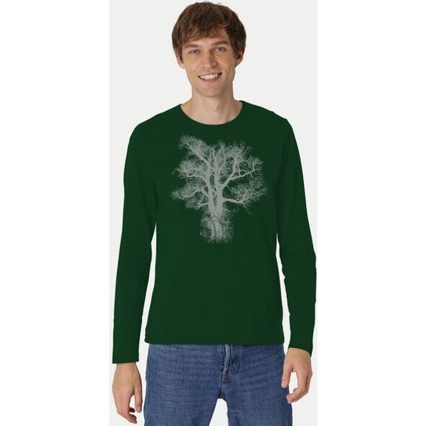 Peaces.bio - handbedruckte Biomode Bio-Herren-Langarmshirt "Chestnut"