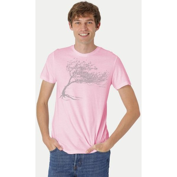 Peaces.bio - handbedruckte Biomode Bio-Herren-T-Shirt "Windy Tree"