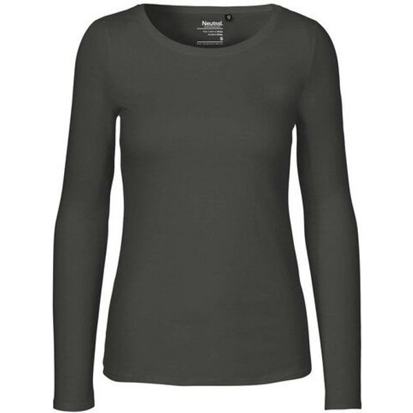 Neutral® Damen Langarm T-Shirt Bio Baumwolle Modern Fit Körpernah geschnitten
