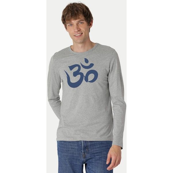 Peaces.bio - handbedruckte Biomode Bio-Herren-Langarmshirt "OM"