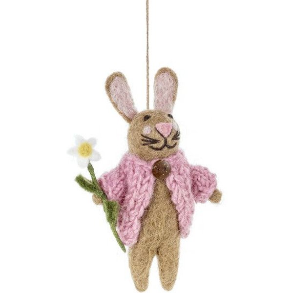 felt so good Osterhase mit Blümchen aus Filz