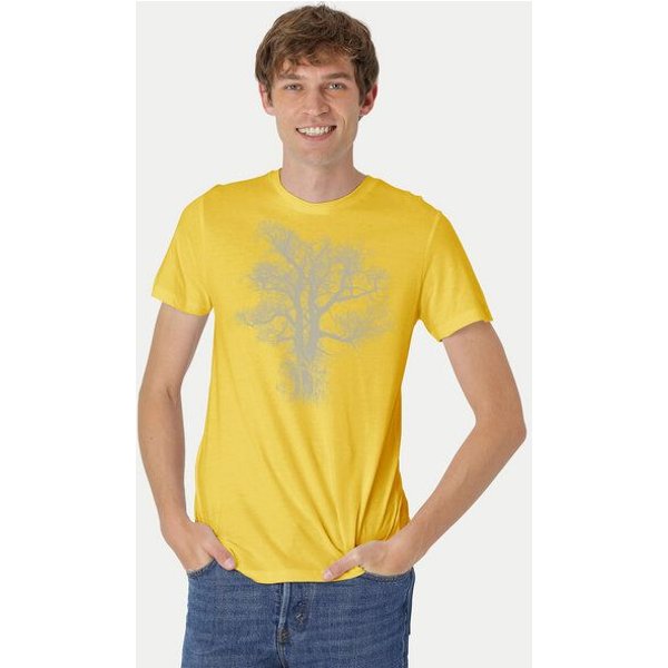 Peaces.bio - handbedruckte Biomode Bio-Herren-T-Shirt Chestnut