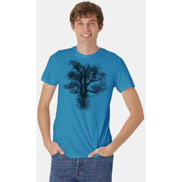 Peaces.bio - handbedruckte Biomode Bio-Herren-T-Shirt Chestnut