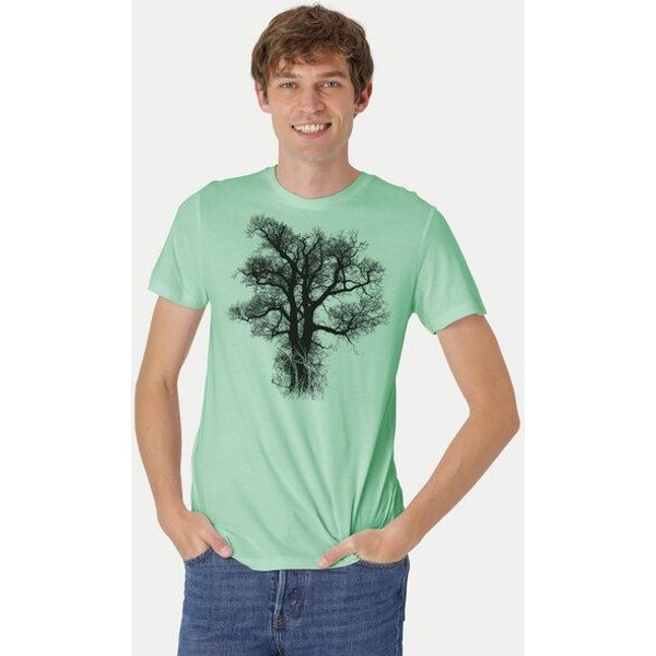Peaces.bio - handbedruckte Biomode Bio-Herren-T-Shirt Chestnut