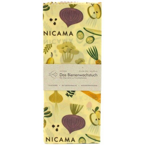 NICAMA Bienenwachstuch "Gesundes Gemüse"