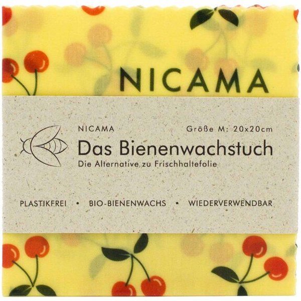 NICAMA Bienenwachstuch "Knackige Kirsche"