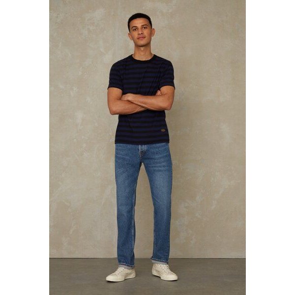 Kings Of Indigo Straight-Fit Jeans aus 100% recycelter Baumwolle - Kong - Eco Recycled Blue Used