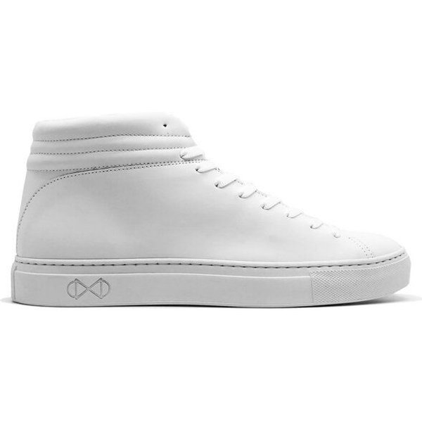 Veganer Sneaker aus Glas "nat-2 Sleek vegan white reflective"