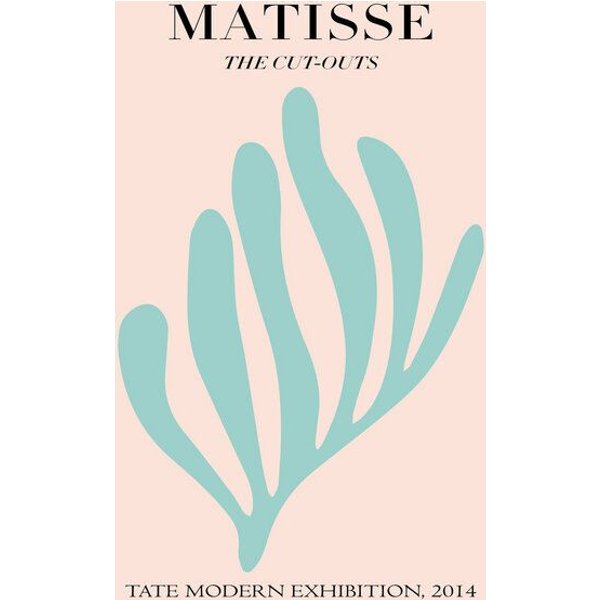 Photocircle Poster / Leinwandbild - Matisse – botanisches Design rosa und türkis