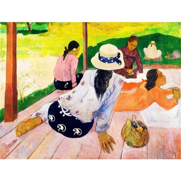 Photocircle Poster / Leinwandbild - Die Siesta von Paul Gauguin