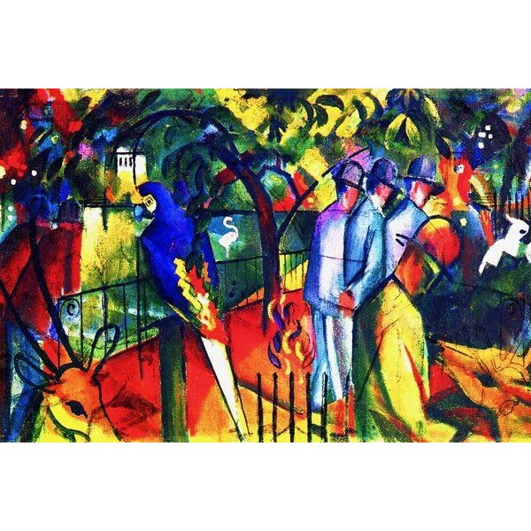 Photocircle Poster / Leinwandbild - August Macke: Zoologischer Garten