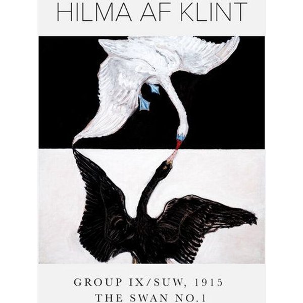 Photocircle Poster / Leinwandbild - Hilma af Klint The Swan No. 1