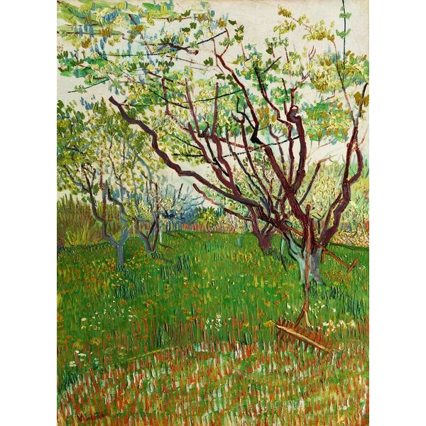 Photocircle Poster / Leinwandbild - Der blühende Obstgarten von Vincent van Gogh