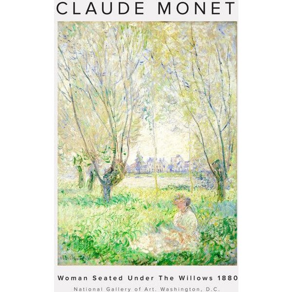 Photocircle Poster / Leinwandbild - Claude Monet - Woman Seated Under The Willows