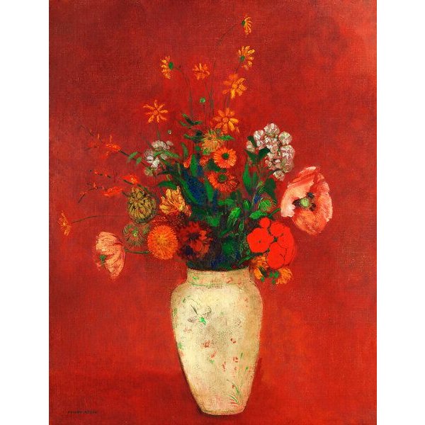 Photocircle Poster / Leinwandbild - Odilon Redon: Blumenstrauß in einer chinesischen Vase