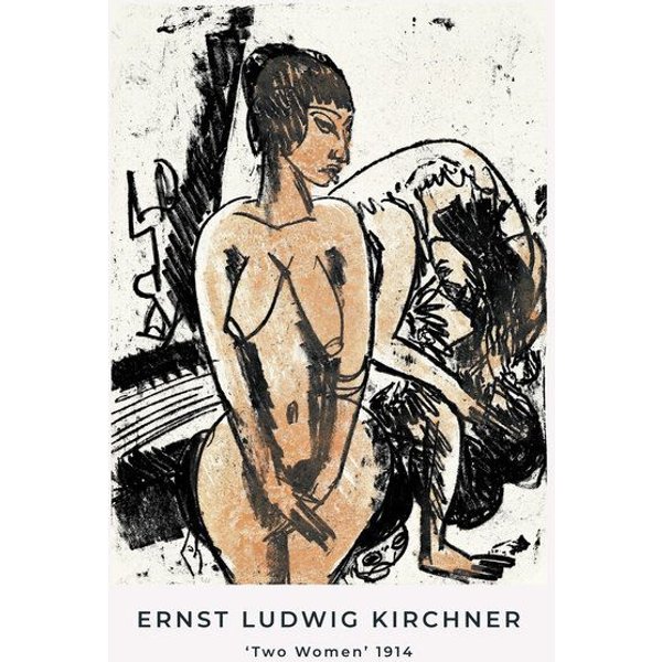 Photocircle Poster / Leinwandbild - Zwei Frauen von Ernst Ludwig Kirchner
