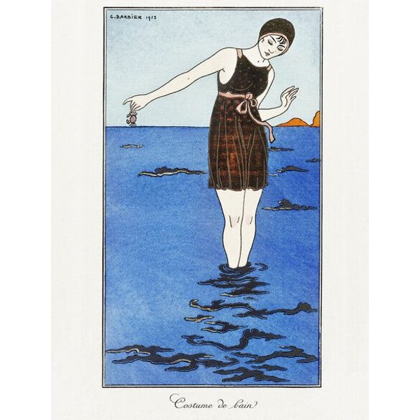 Photocircle Poster / Leinwandbild - Costumes Parisiens von George Barbier