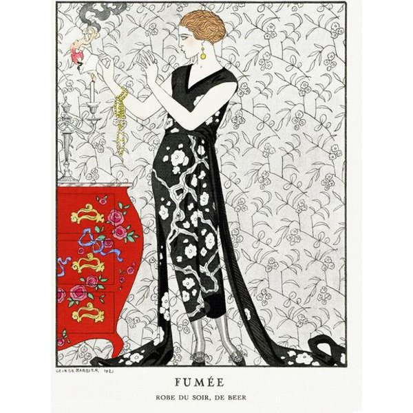 Photocircle Poster / Leinwandbild - Fumée von George Barbier