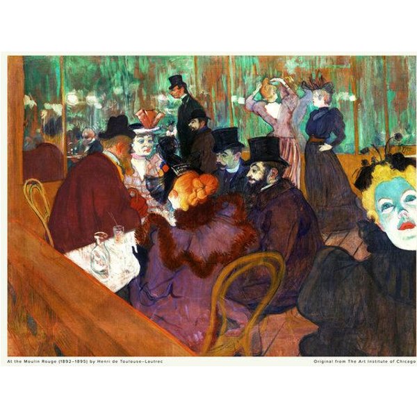Photocircle Poster / Leinwandbild - Henri de Toulouse–Lautrec: Im Moulin Rouge