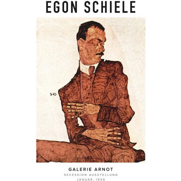 Photocircle Poster / Leinwandbild - Egon Schiele in der Galerie Arnot