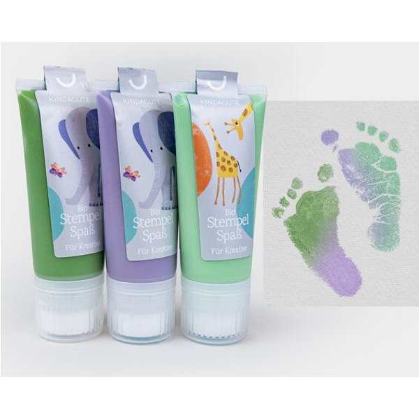 KINDACUTE 3CHEERS - 3x 50ml Bio Stempelspaß für Babys & Kids