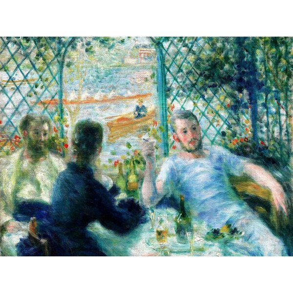 Photocircle Poster / Leinwandbild - Pierre-Auguste Renoir: Mittagessen im Restaurant Fournaise