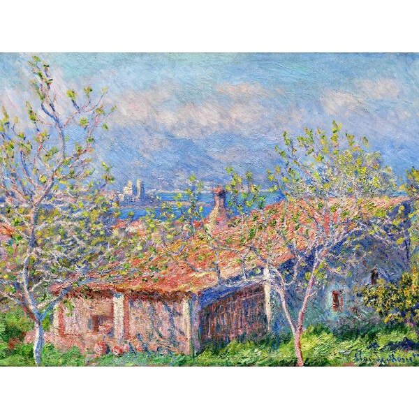 Photocircle Poster / Leinwandbild - Claude Monet: Gärtnerhaus in Antibes