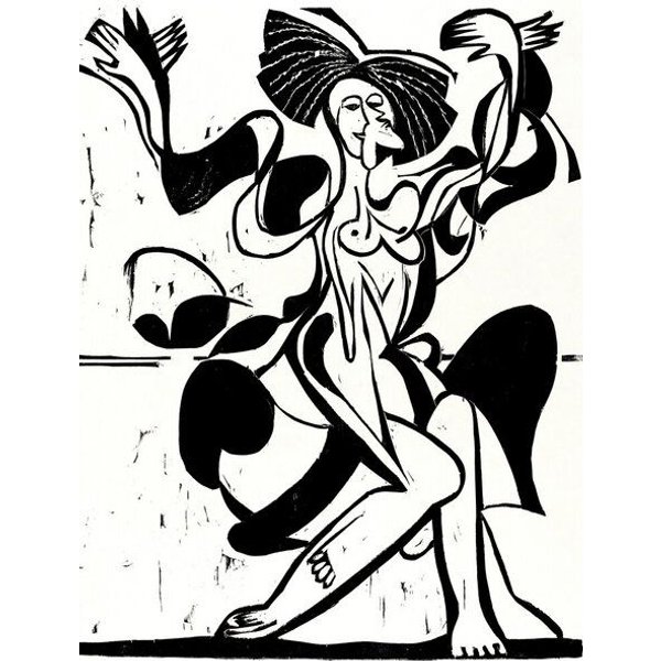 Photocircle Poster / Leinwandbild - Ernst Ludwig Kirchner: Mary Wigmans Tanz