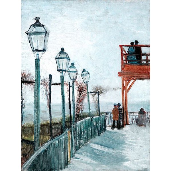 Photocircle Poster / Leinwandbild - Vincent Van Gogh: Moulin de Blute-Fin, Montmartre