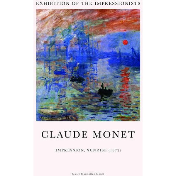 Photocircle Poster / Leinwandbild - Claude Monet: Impression, Soleil levant - Ausstellungsposter