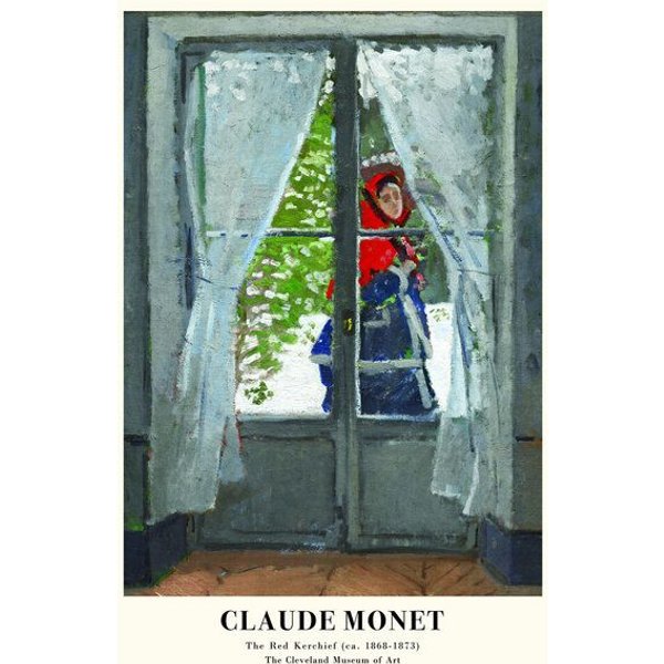 Photocircle Poster / Leinwandbild - Claude Monet: Das rote Halstuch