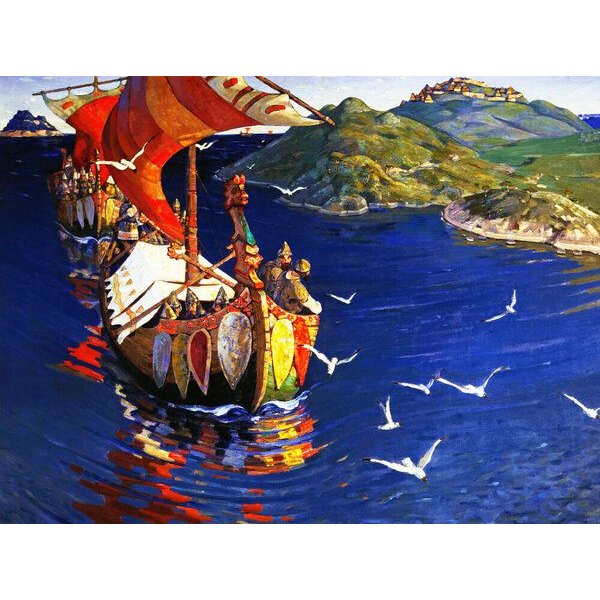 Photocircle Poster / Leinwandbild - Nicholas Roerich: Gäste aus Übersee