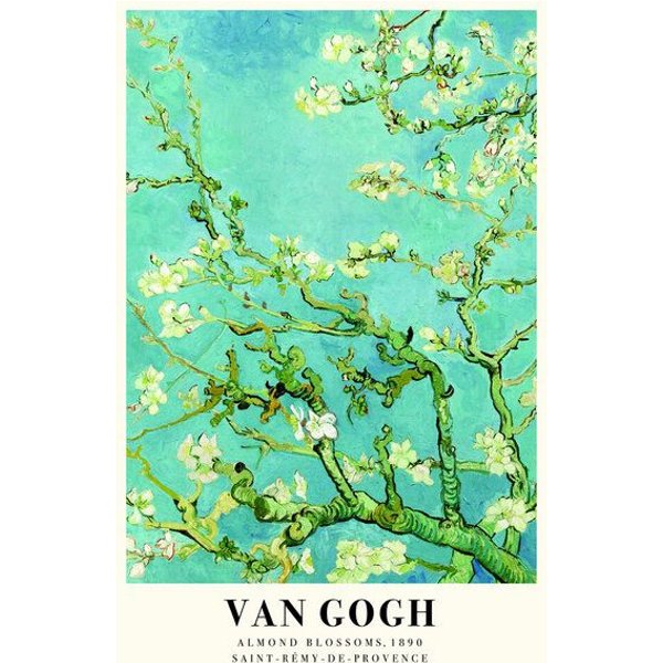 Photocircle Poster / Leinwandbild - Vincent van Gogh: Mandelblüte - Ausstellungsposter
