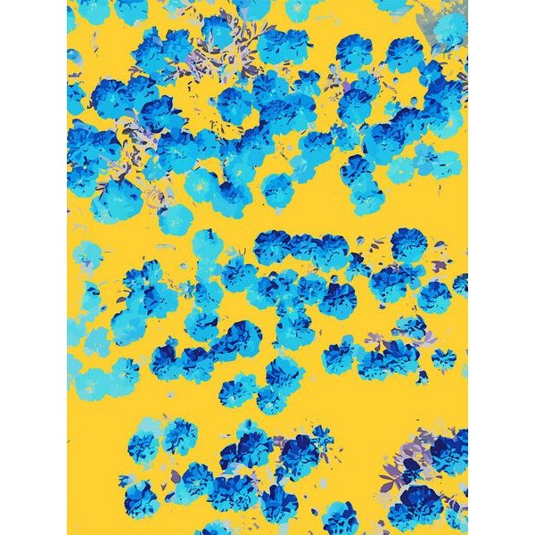 Photocircle Poster / Leinwandbild - Bananans & Blue