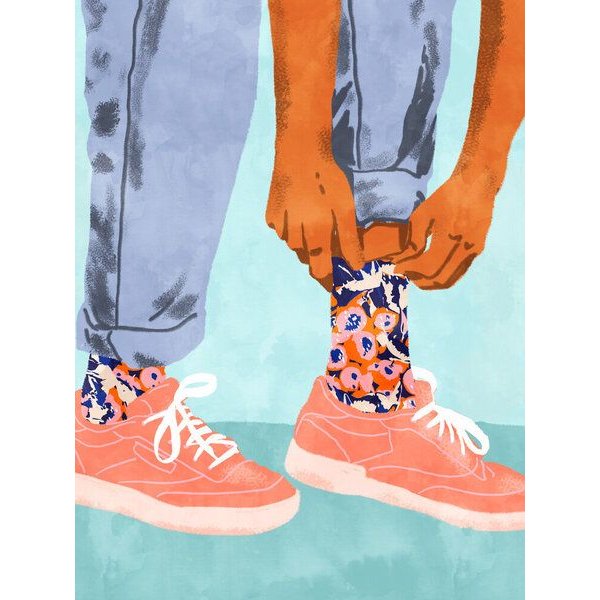 Photocircle Poster / Leinwandbild - Pull Up Those Pretty Socks!