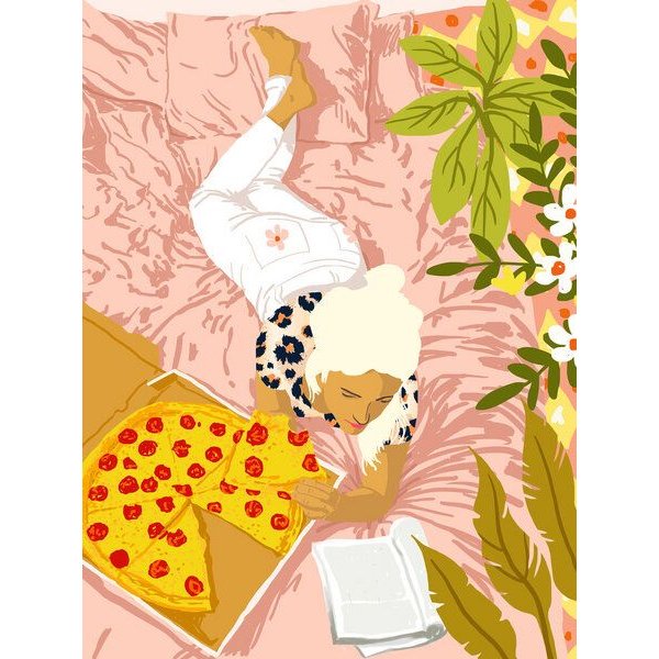 Photocircle Poster / Leinwandbild - Pepperoni Pizza