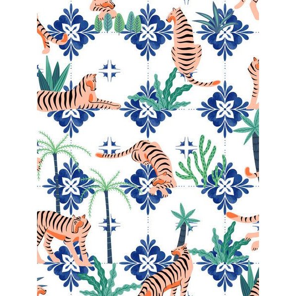 Photocircle Poster / Leinwandbild - Tigers in Morocco
