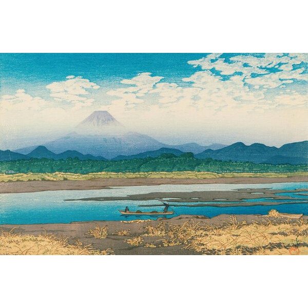 Photocircle Poster / Leinwandbild - Mount Fuji by Hasui Kawase