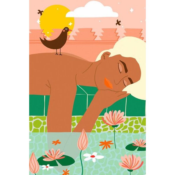 Photocircle Poster / Leinwandbild - Sunkissed Skin & A Tropical Sky, Let Your Soul & Spirit Fly