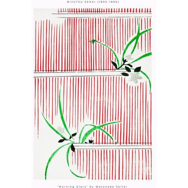 Photocircle Poster / Leinwandbild - Morning Glory by Watanabe Seitei