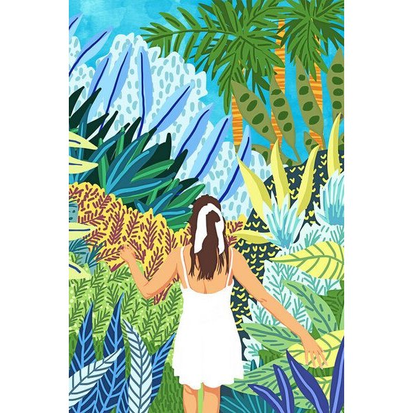 Photocircle Poster / Leinwandbild - Lost in the jungle of feelings