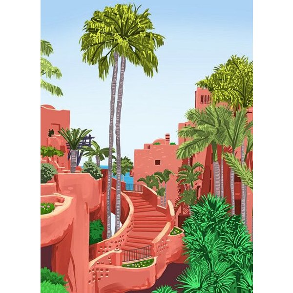 Photocircle Poster / Leinwandbild - Tropical Architecture