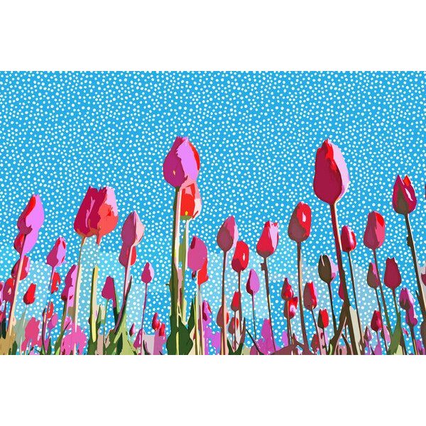 Photocircle Poster / Leinwandbild - Tiptoe through the tulips with me