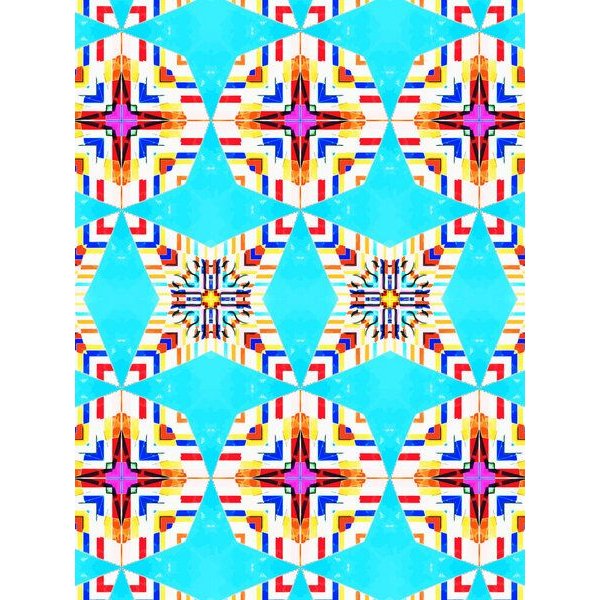 Photocircle Poster / Leinwandbild - Exotic Tiles