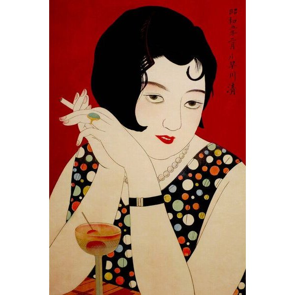 Photocircle Poster / Leinwandbild - Kobayakawa Kiyoshi: Tipsy