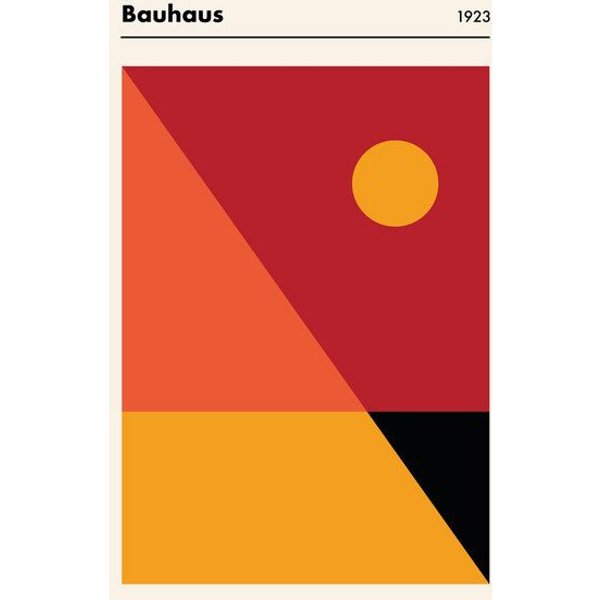 Photocircle Poster / Leinwandbild - Bauhaus Ausstellung 1923